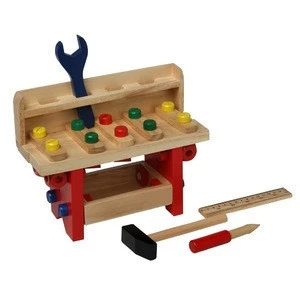 Wooden Pretend Tool Toys Tool Station Toy