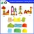 Import Wooden toys city 88PCS building blocks for children from China