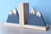 Woodland Decor Navy Mountain Bookend for Kids