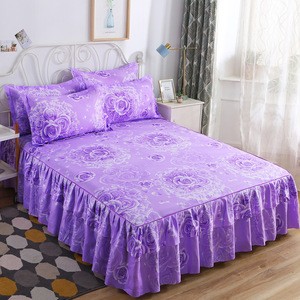 wrap around elastic bed skirts double and cushions bed skirts hotel bed skirt set