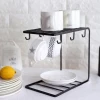 Wrought iron kitchen cup rack