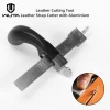 WUTA Aluminium Leather Cutting Tool Leather Belt Cutter with 3 Blades