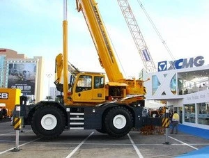 Xugong rugged terrain mobile 50 tons truck crane size