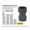 Y03022 1/2&quot; Driver Black finish square Pneumatic air impact sockets