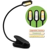 YARRAEYEARS NEW Rechargeable Book Light, Easy Clip on LED Night Reading Light for Books in Bed With White and Warm Lamp