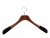 Import YT Wood clothes hanger lady wood coat hanger with velvet covered shoulder from China