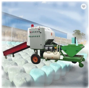 Shuliy automatic straw corn silage baler machine for sale diesel engine hay baler and wrapper
