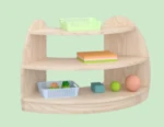Imported Rubberwood & Solid Wood Combination Cabinet – Durable Kids Storage Organizer