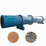 Large industrial breadcrumbs corn pomace kitchen waste sludge blast furnace slag drum dryer, magnetic powder drum dryer