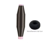 0.155mm Brown and Black Color Nylon Monofilament Yarn for Hair Buns