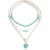 Import New Design Bohemian Turquoise Heart Beads Pendant Necklace from China