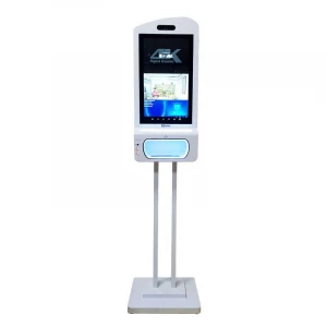 JCVision 21.5inch Automatic Hand Sanitizer Dispenser Display Facial Recognition and Temperature Measurement