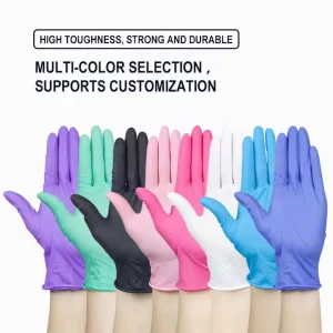 Wholesale Powder-Free Pure Rubber Latex Examination Gloves Thick Defense Thickening Type for Summer Disposable Inspect