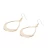 Import New Design Fashion Retro Earrings Copper Wire Fan-shaped Hollow Water Droplets Female Earrings from China