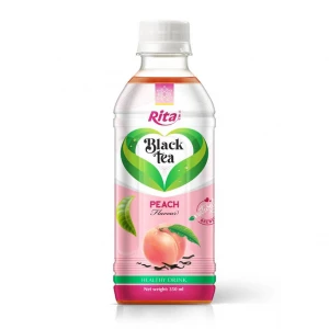 350ml  Black Tea Peach Drink from RITA beverage export company