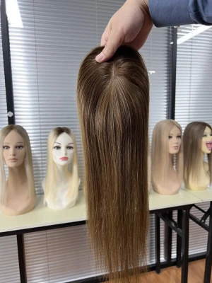 Highlight women hair topper best white human hair topper for alopecia
