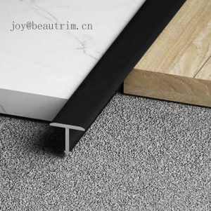 Beautrim Aluminium Metal Trim for Carpet and Ceramic Tile Yellow Silver Brown Any Color Flexible Tile Strip