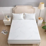 Cooling waterproof mattress protector