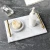 Import Golden Brass handle Marble Serving Tray from China