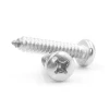 Nickel-plated iron screws | Phillips round head tapping screws | Phillips round head pan head screws