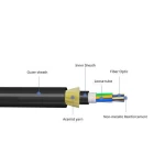 ADSS Fiber Optic Cable 12 24 48 96 Core Single Mode All-Dielectric Self-Supporting Outdoor Aerial Optical Fiber Cable