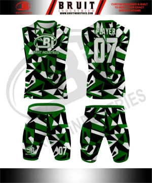 Cheap Price Custom Design Sublimation Print American Football Jersey Pant with Pads 7on7 7 v 7 football uniform