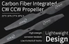 15x5 Favourable Carbon Fiber Straight CW CCW Drone Propeller
