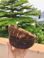 Eco friendly coconut shell bowl polished cheap price from Vietnam factory