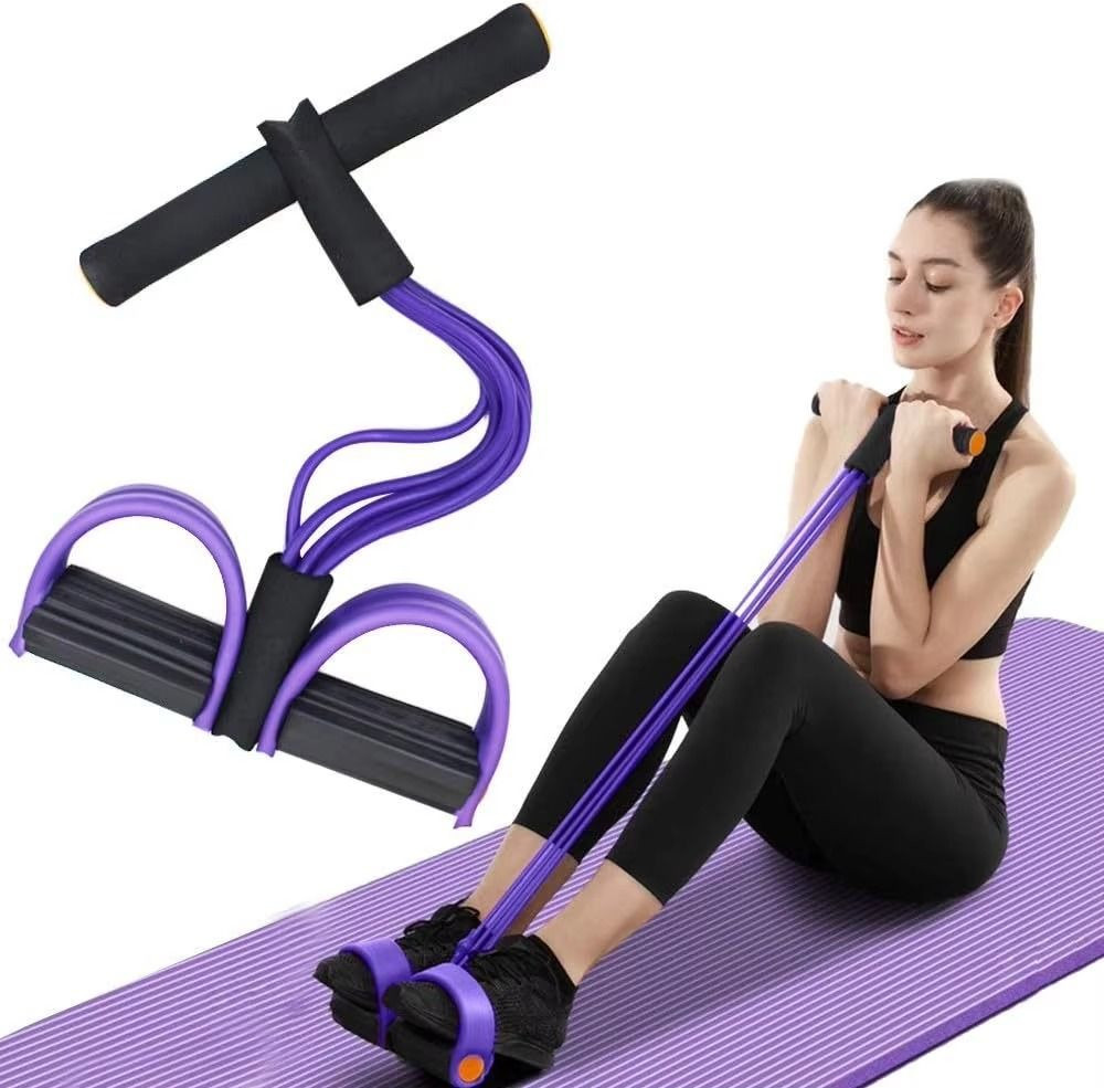 Bungee Ropes Exercise Buy 6 Tubes High Quality Fitness Elastic Foot Pedal Resistance Bands ...