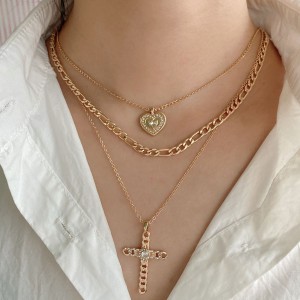 OEM ODM Love Multilayer Pendants Necklace For Laides Wholesale