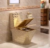 Diamond plain Angular golden toilets