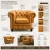 Import Premium Genuine Leather Chesterfield Sofa | Vintage Rolled Arm Button Tufted Leather Sofa Manufacturer from India
