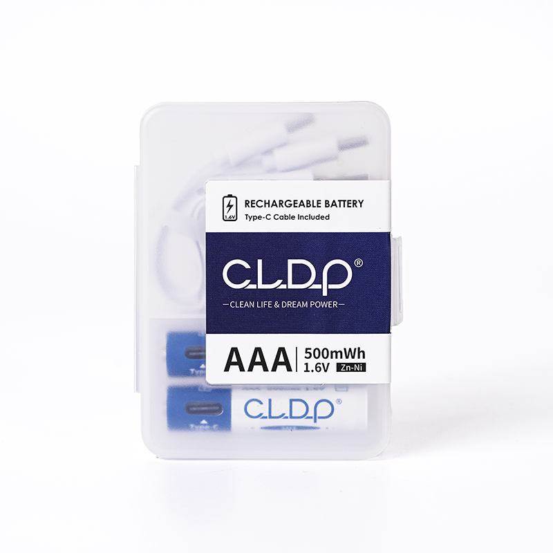 Buy Cldp 1.6v 500mwh Nickel Zinc Usb Rechargeable Aaa Battery 2-pack ...