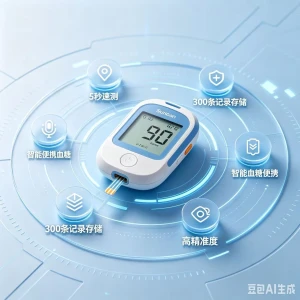 Smart Portable Blood Glucose Monitor Digital Glucometer High Accuracy Blood Sugar Tester Household Diabetes Testing Kit