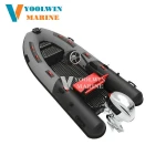 Small Rescue CE Sport Speed 390 13FT 3.9m Aluminum Semi-Rigid Deep V Bottom Luxury PVC Hypalon Inflatable Rib Tender Di