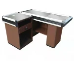 High quality checkout counter steel material cashier counter