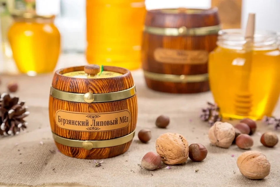 10% natural vital Bashkir 0.18 kg linden bee honey