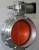 Import 100-400 mm double flange pneumatic butterfly valve from China
