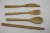 Import 100% natural Bamboo Flatware Set with 4 Pieces fork spoon knife and chopsticks of travel utensils from China