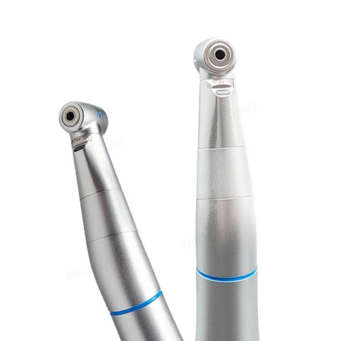 1:1 Fiber Optic Slow Speed Dental Handpiece Push Button Contra Angle with Internal Water Spray
