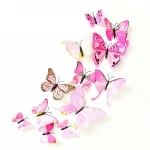 12 Pcs 3D Butterfly Wall Stickers Art Decor Decals/Colorful Butterflies Nursery Decal Instant Home Decor