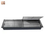 120cm Long charcoal camping barbecue portable outdoor barbecue Korean table folding grill charcoal kebab grill