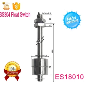 12v 24v 48v 100v Stainless Steel water tank level float switch M10* 180mm
