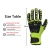 Import 13 Gauged Fluorescent Green Polyester Knitted Sandy Nitrile Palm Coated Strengthen Reinforce Thumb Anti-impact Safety Glove from China