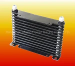 13 ROWs 32MM BLACK COATED ALUMINUM ENGINE/TRANSMISSION OIL COOLER+RELOCATION KIT