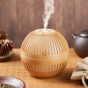 130ml wood grain aroma diffuser ultrasonic scent air humidifier fragrance machine Portable cool fog colorful lighting gift