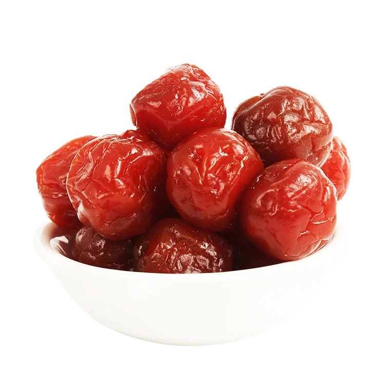 138G Ciruela Fresh Sweet Honey Dry Sour Slimming Snack Dried Beauty Detox Black Cherries Fruit Plum With Bag