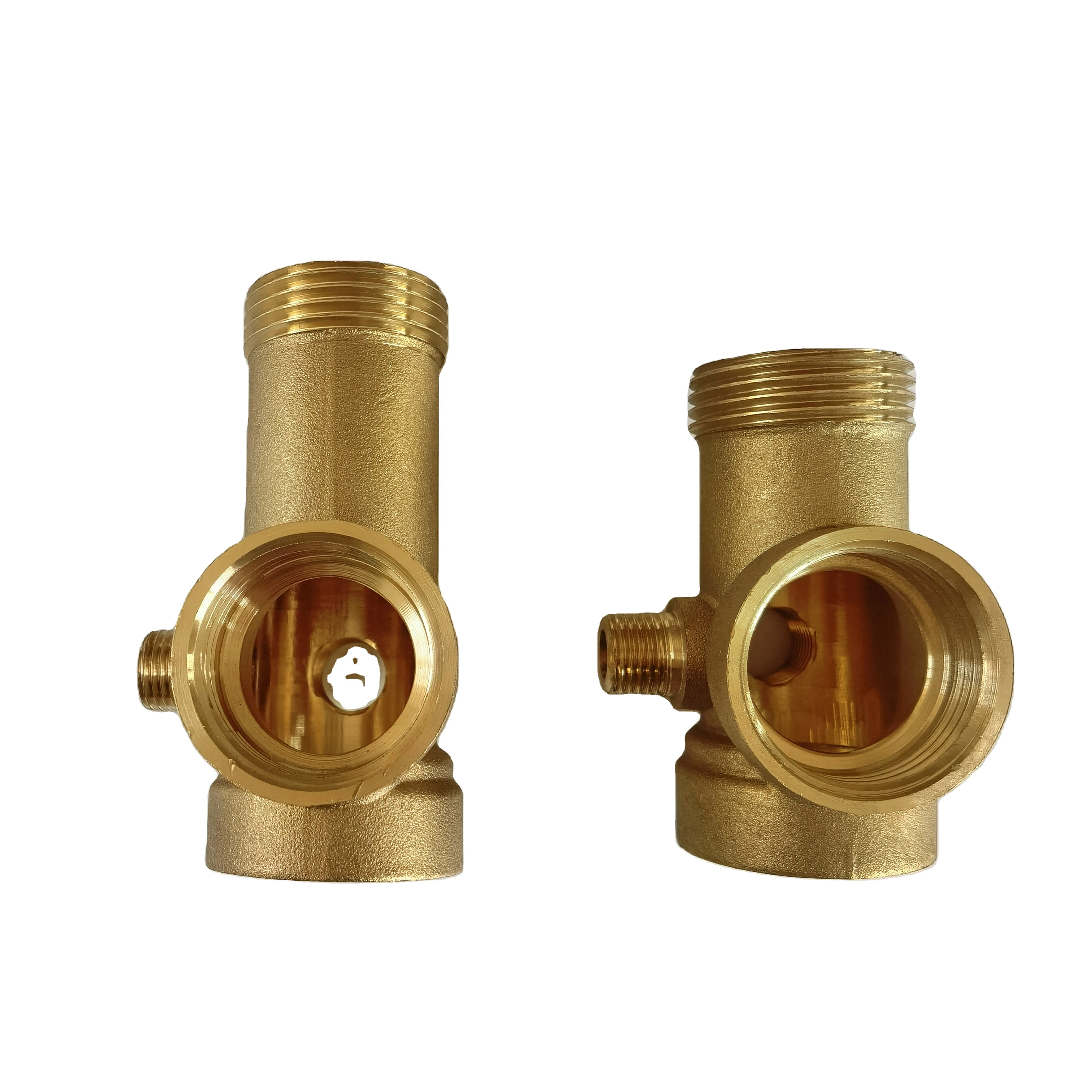 1/4 1/2 3/4 1 inch 5 ways transfrom copper joint connector union brass plumbing pipe fittings