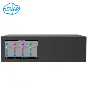 16 Lines Standalone P2P Cloud Network Voice Logger with 7 Inch Touch Screen,  16CH Call Recording Device of PSTN/Radio/Intercom