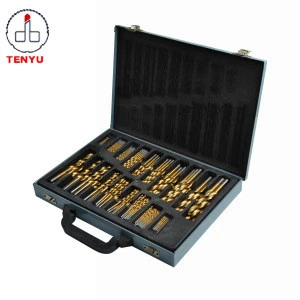 170Pcs Metric DIN338 Rolled Edge Fully Ground Cobalt HSS Twist Drill Bits Set for Metal Stainless Steel Aluminium Drilling
